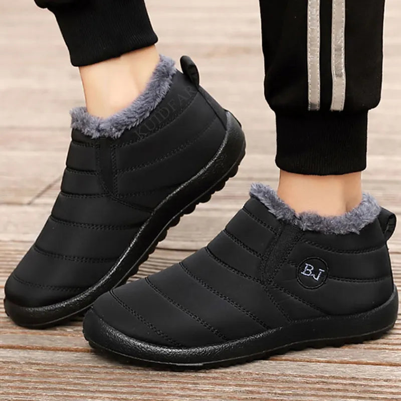 Women Boots Lightweight Winter Shoes For Women- Ankle Boots Snow Botas Mujer Black Couple Waterproof Winter Boots Plus Size