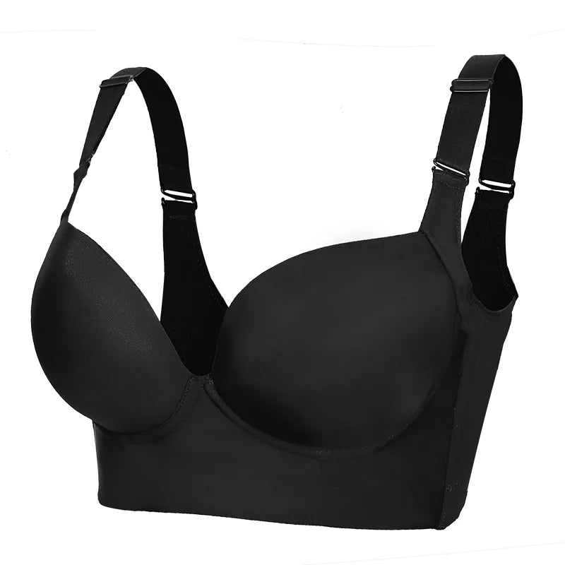 FallSweet Deep Cup Bra: Plus Size Push Up Bras with Full Back Coverage, 34-50