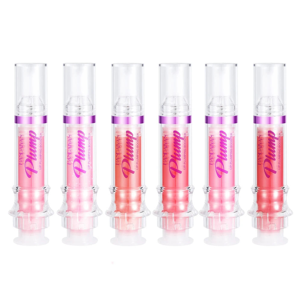 6-Color Lip Plumping Gloss with Chili Extract, Moisturizing Glitter Lip Oil, Sexy Makeup, 1 Piece