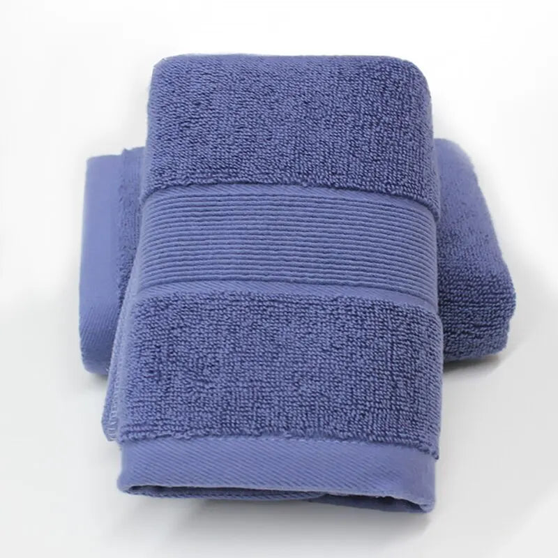 Cotton Bathroom Face Towel, 2-Pack: Strong Absorbent, Soft, Non-shedding, Thickened