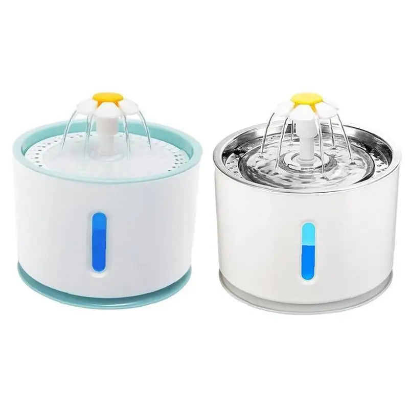 Automatic Pet Water Fountain 2.4l Dogs Cats And Rabbits Drink Water God Round Bowl With Led Light Safety And Silent Pet Supplies