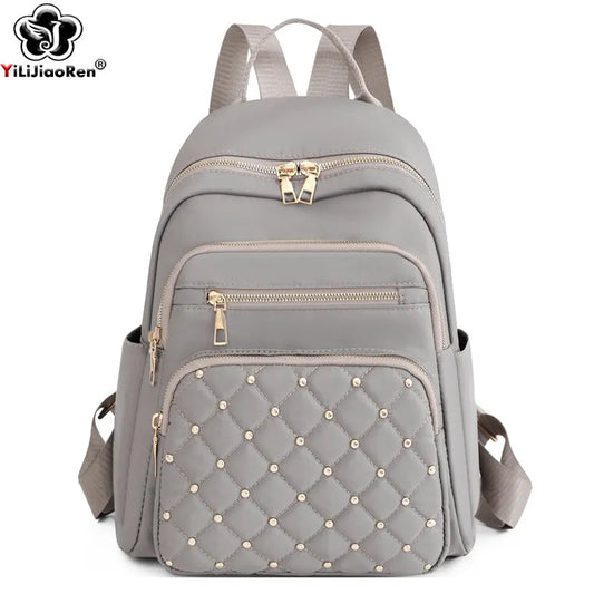 Fashion Backpack Women High Quality Nylon Backpacks - Female Big Travel Back Pack Large School Bags for Teenage Girls Shoulder Bag