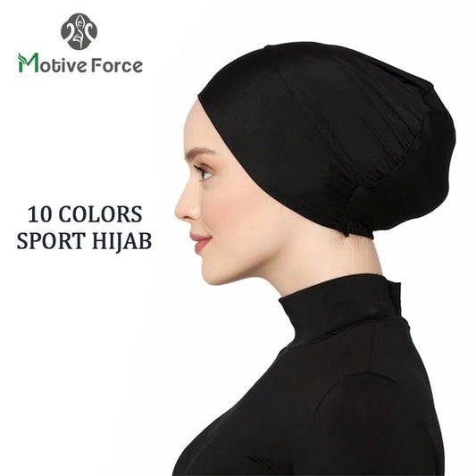 Black Sport Modal Hijab Undercap Abaya Hijabs For Woman Abayas Jersey Turbans Turban Instant Head Wrap Women Cap