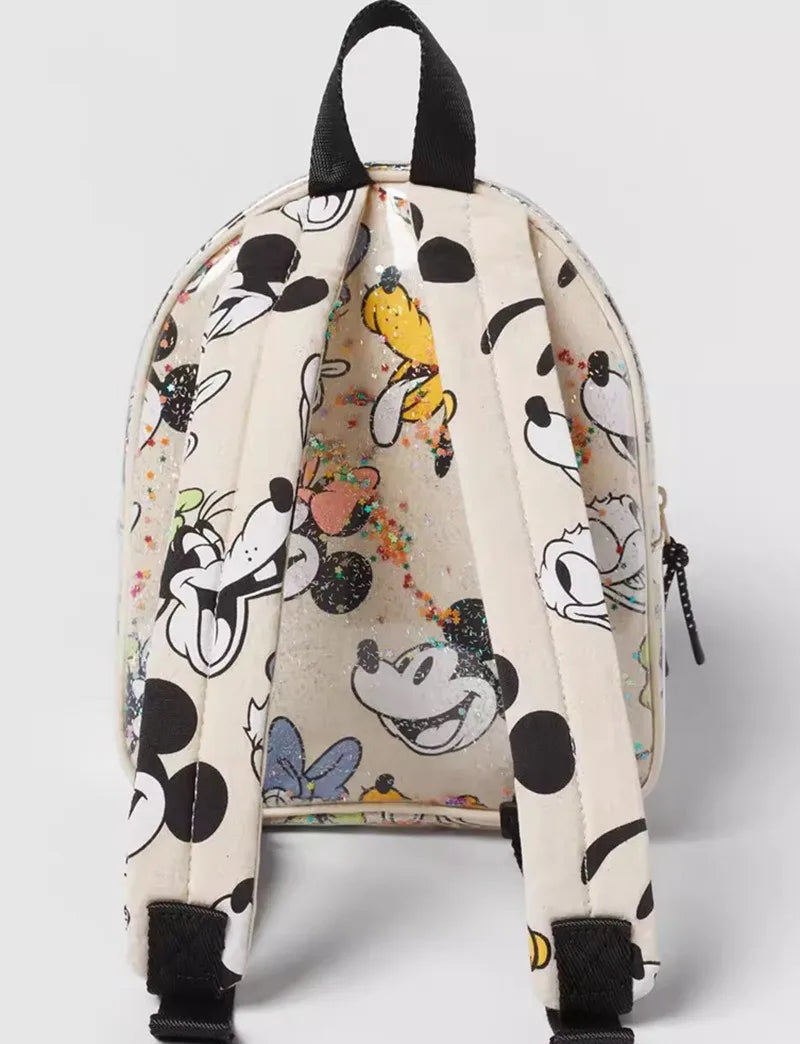 Mickey Mouse Print - Cute and Fashionable Mini Backpack for Girls - Travel Storage, Cartoon Design, Ideal for Baby Girls"