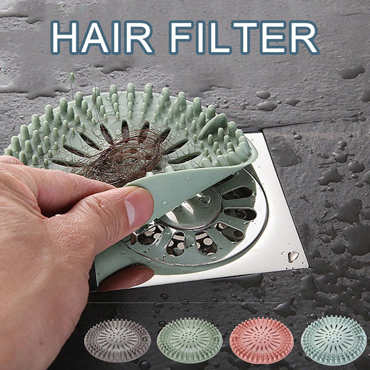 Silicone Sink & Bathtub Hair Strainer with Deodorant Stopper - Bathroom and Kitchen Accessories