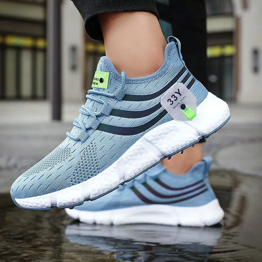 Unisex Breathable Sneakers for Running and Casual Wear, Comfortable Sports Shoes for Men and Women with Platform Design