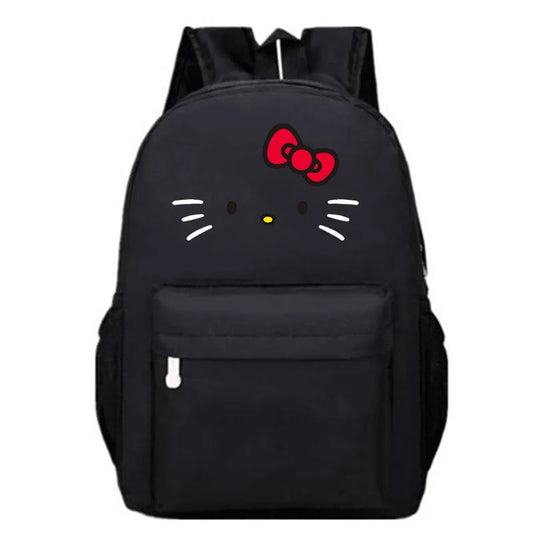 Hello Kitty Women's Large Capacity Laptop Backpack - Oxford Cloth Material - 12.6"x18.11" - 20-35L Capacity