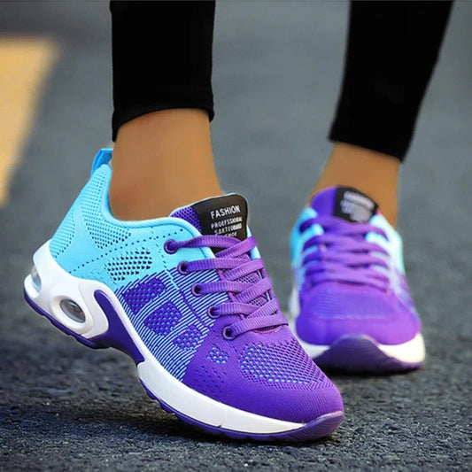 Women Vulcanize Shoes Platform Casual Sneakers Shoes Flats Mesh Breathable Running Shoe Chunky Summer Sports Tenis Shoes 2023