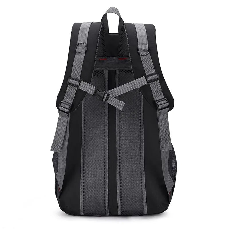 Men Backpack:  New Nylon Waterproof Casual Outdoor Travel Backpack Ladies Hiking Camping Mountaineering Bag Youth Sports Bag