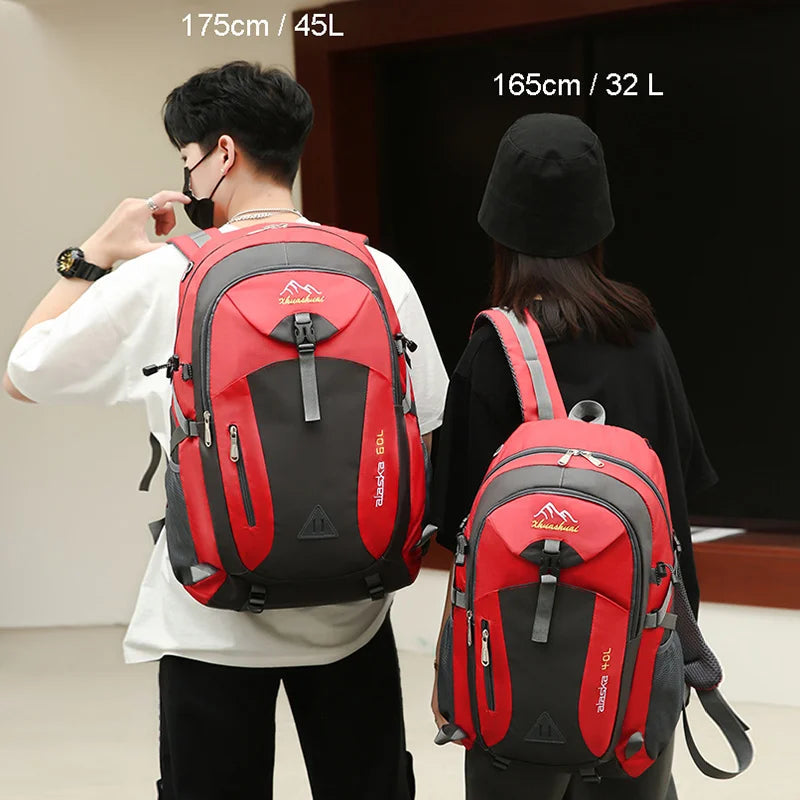 New Waterproof Nylon Men's Backpack for Casual Outdoor Travel - Ladies Hiking, Camping, Mountaineering Bag - Youth Sports Bags