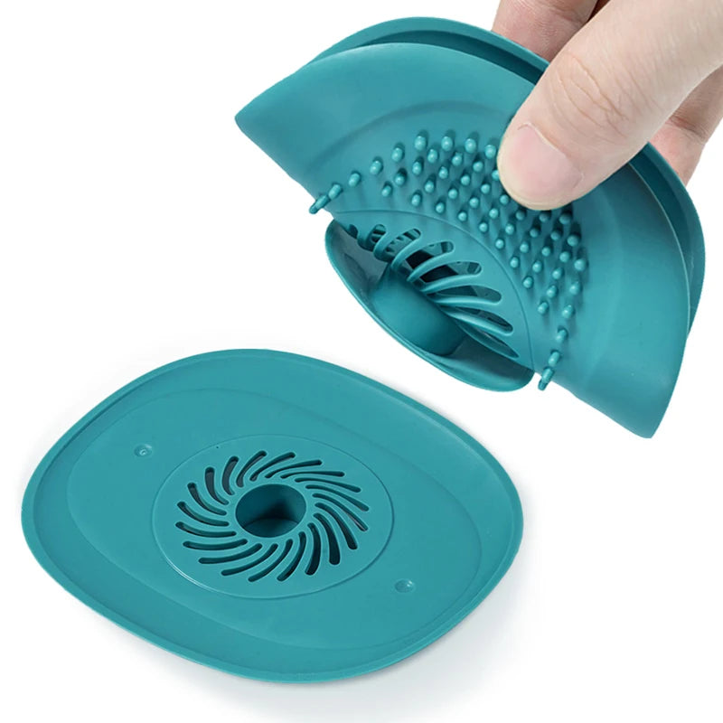 2Pcs Bathroom Hair Catcher & Sink Plug Drain Strainer