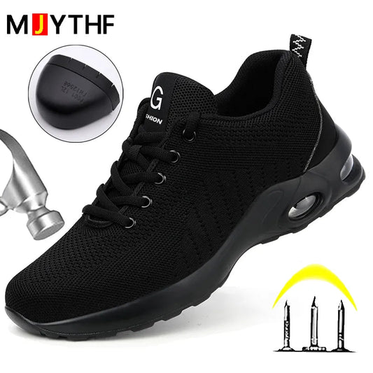 Summer Air Cushion Safety Shoes - Breathable, Steel Toe, Anti-puncture, for Men and Women