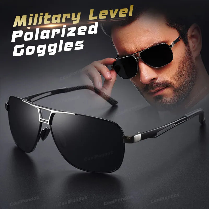 Top Aluminum Magnesium Polarized Photochromic Sunglasses for Men - Military Safety Driving Sun Glasses (Oculus De Sol Masculine)