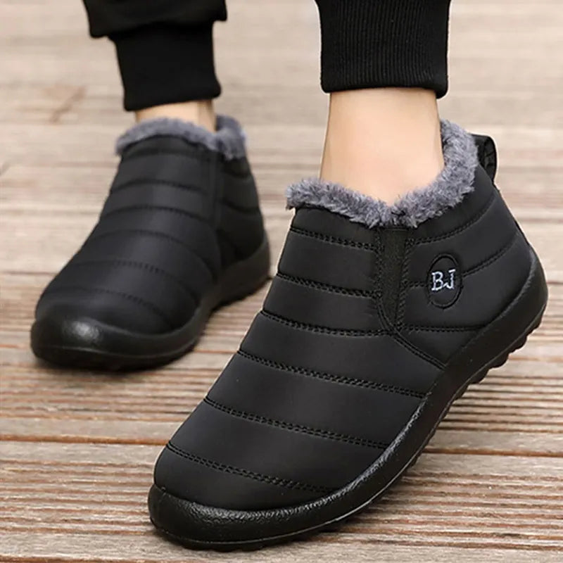 Women Boots Lightweight Winter Shoes For Women- Ankle Boots Snow Botas Mujer Black Couple Waterproof Winter Boots Plus Size