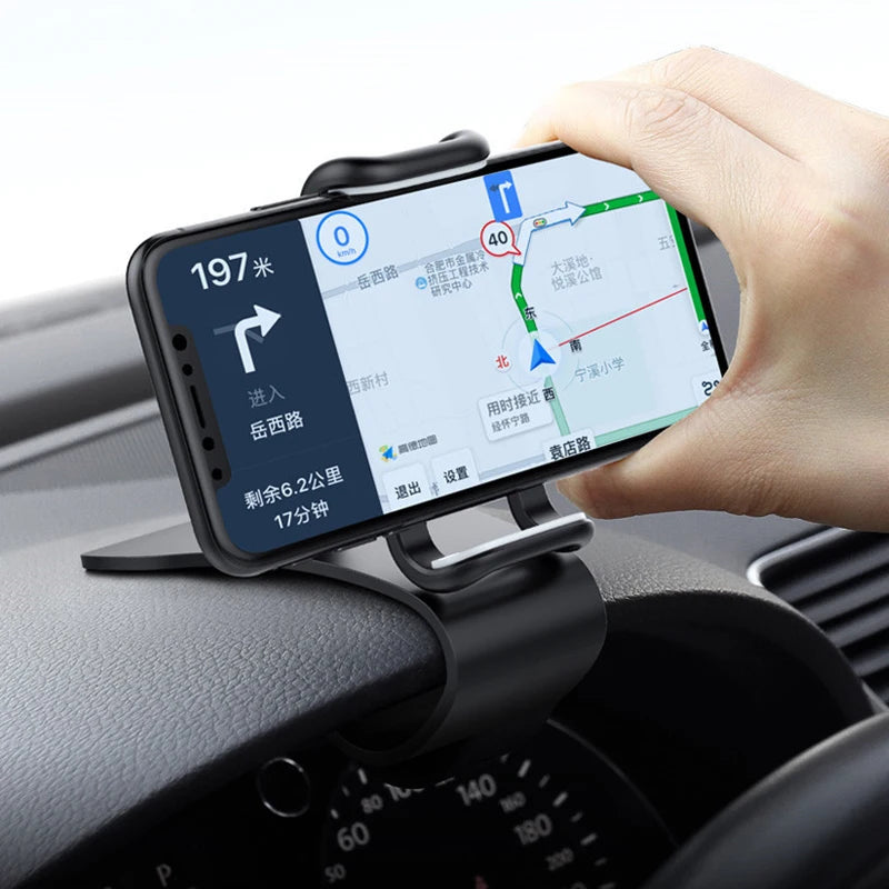 Portable Car GPS Navigation Mobile Phone Holder, Universal for iPhone, Xiaomi, Samsung, OPPO, Realme