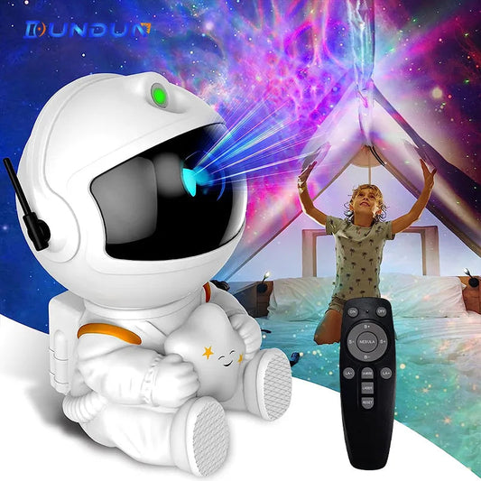 Galaxy Star Projector LED Night Light, Astronaut Design, for Bedroom Home Decor, Children's Gifts