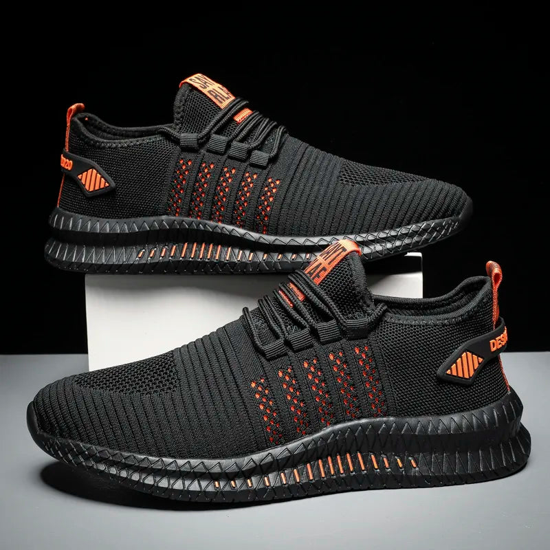 Fashion Sneakers for Men Lightweight Men's Casual Shoes Breathable Male Footwear Lace Up Walking Shoe