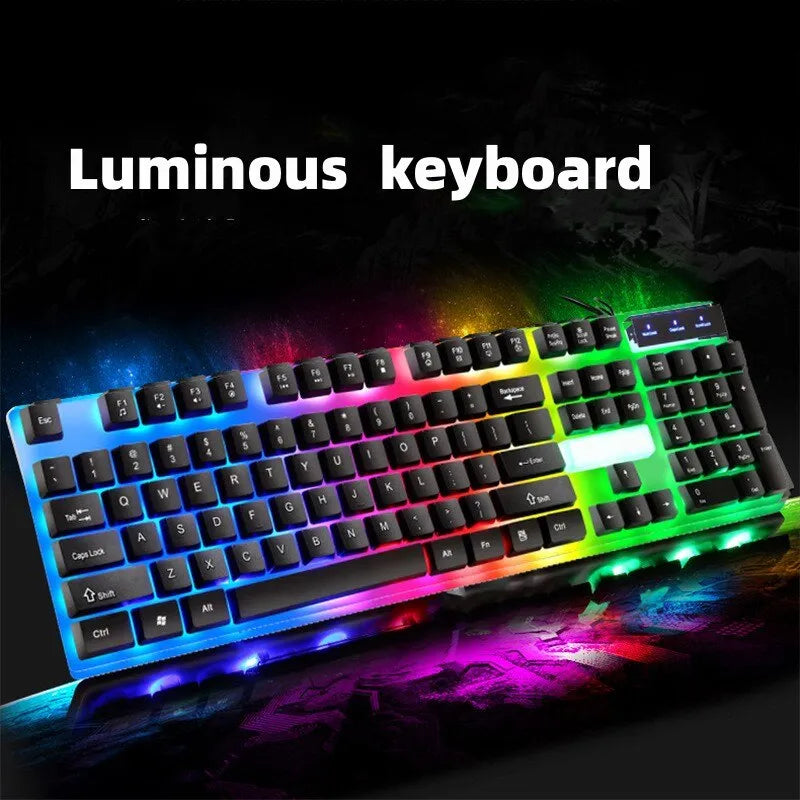 USB Wired Keyboard Mouse Set 104 Keys Backlight Gaming Keyboard Gaming Mouse For Laptop PC Computer