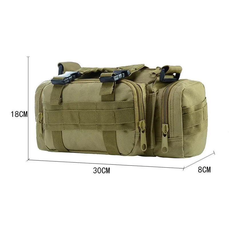 High-Quality Tactical Backpack Waist Pack - Mochilas Molle for Camping, Hiking, and Outdoor Activities - 3P Chest Bag