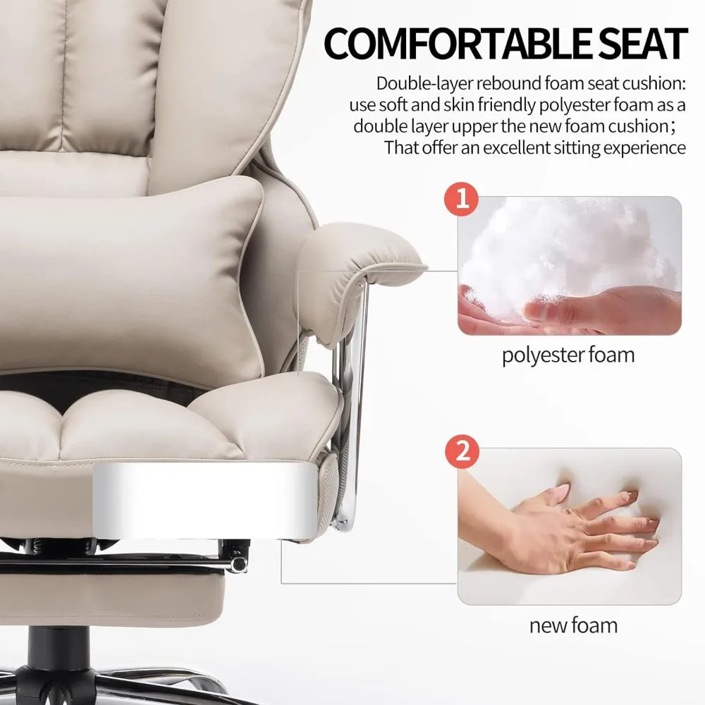 Computer Chair Managerial Executive Office Chair Gaming Gamer Desk Armchair Relaxing Backrest Ergonomic Swivel Massage Pc