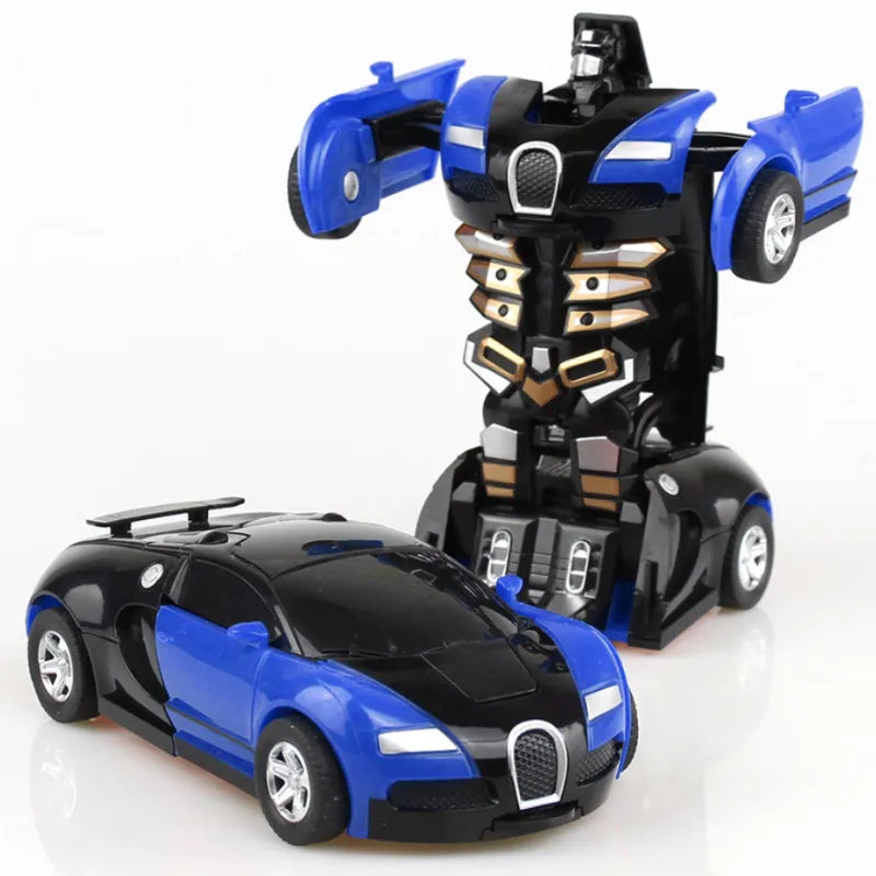 Arrival One-key Deformation Car Toys Automatic Transform Robot Plastic Model Car Funny Diecasts Toy Boys Amazing Gifts Kid Toy