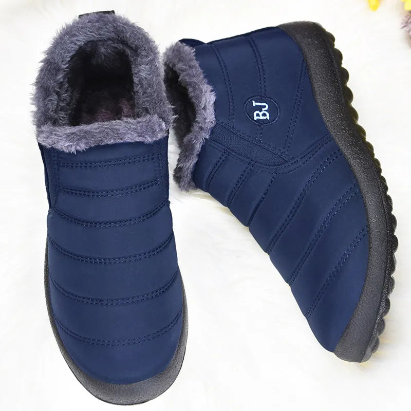 Women Boots Lightweight Winter Shoes For Women- Ankle Boots Snow Botas Mujer Black Couple Waterproof Winter Boots Plus Size