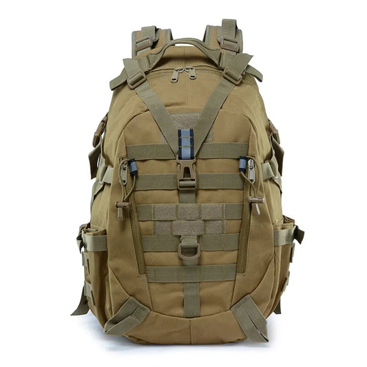 40L Military Camping Backpack for Men - Tactical Molle Climbing Rucksack, Hiking, Outdoor Travel Bag with Reflective Shoulder Straps