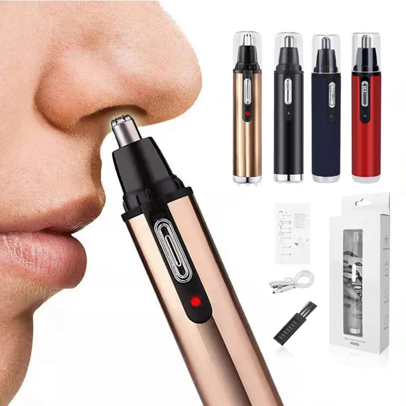 Electric Nose Hair Trimmer Portable Electric Shaving Men's High Quality USB Charging Automatic Waterproof Mini Nose Hair Remover