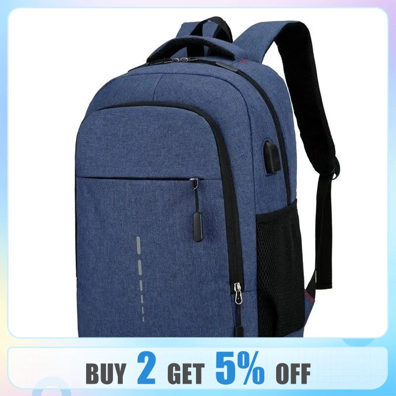 Men's Backpack Large Capacity Simple Fashion Travel Female Student Computer Bag