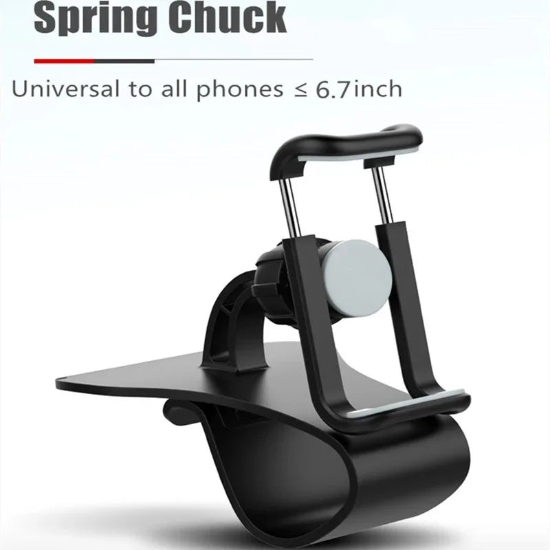 Car Mobile Phone Holder: Easy Clip, Multi-Functional, Universal Dashboard Mount for GPS Navigation.