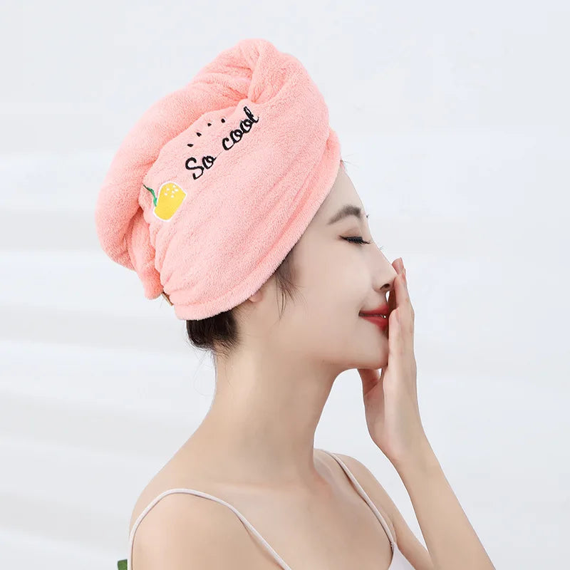 Soft Microfiber Towels and Shower Cap for Quick Drying Hair