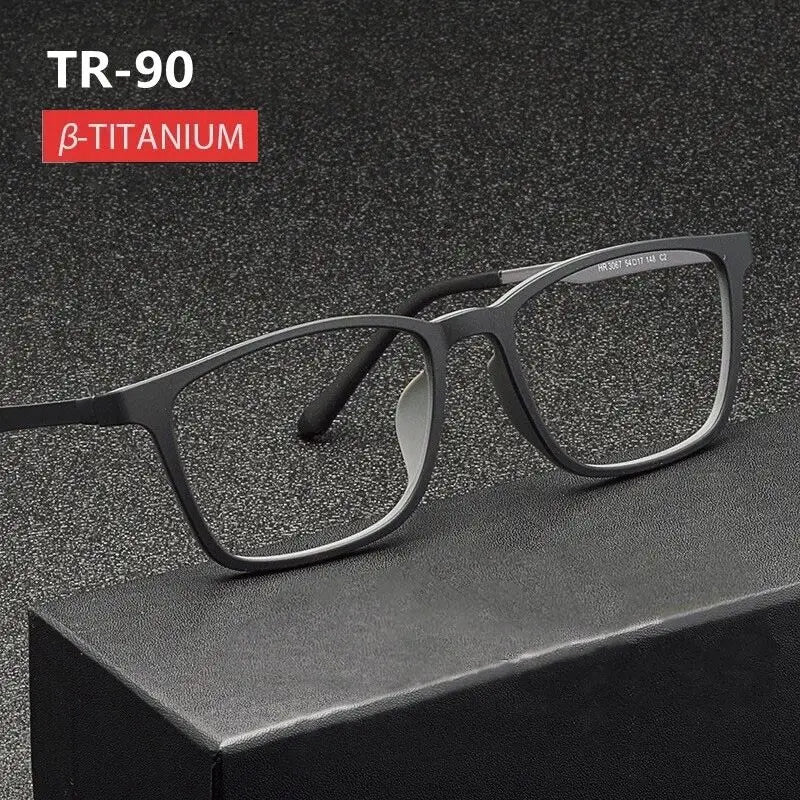 High-Quality Pure Titanium Men's Anti Blue Light Reading Glasses - Diopter +1.0 to +4.0