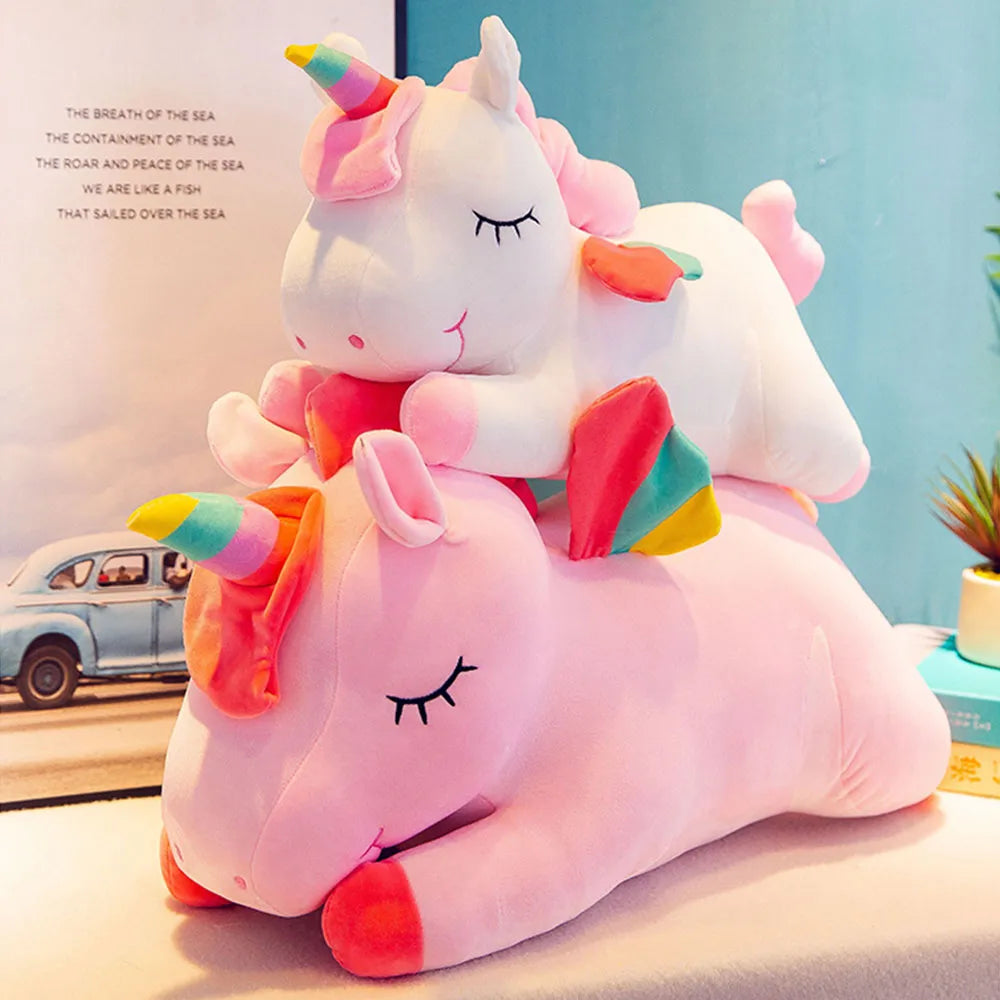 Kawaii Horse Plush 30/40cm Soft Stuffed Huggable Dolls Animal Acompany Toys Children Girl Birthday Gifts