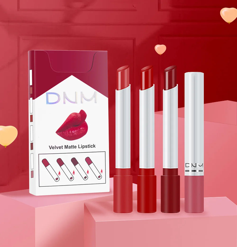 1/4-Piece Korean Makeup Set: Long-Lasting, Waterproof Matte Lipstick & Lip Tint - Get the Perfect Sexy Lips with Our Durable Lip Gloss!