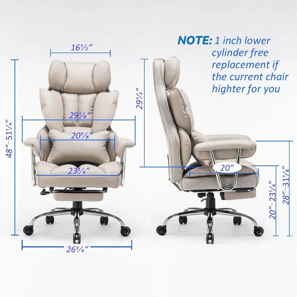 Computer Chair Managerial Executive Office Chair Gaming Gamer Desk Armchair Relaxing Backrest Ergonomic Swivel Massage Pc