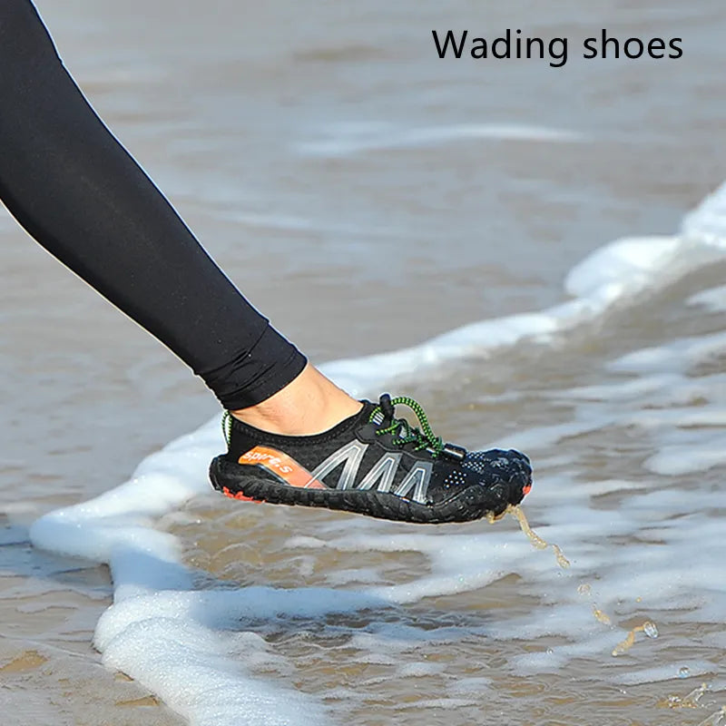 Men's Water Shoes: Quick-Dry, Barefoot-Feel Sneakers for Beach, River, and Sea Activities, Including Diving and Swimming - Available in Large Sizes up to 46