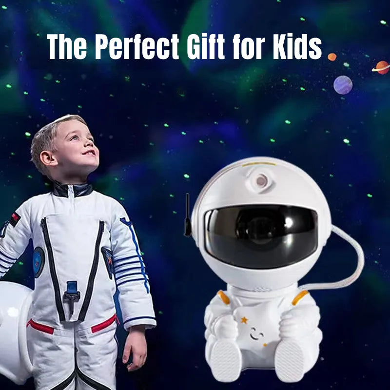 Galaxy Star Projector LED Night Light, Astronaut Design, for Bedroom Home Decor, Children's Gifts