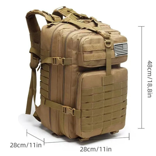 Men's Hiking Backpack - Big Capacity, Army Tactical, Military Camouflage, Travel, Outdoor Hiking Backpacks