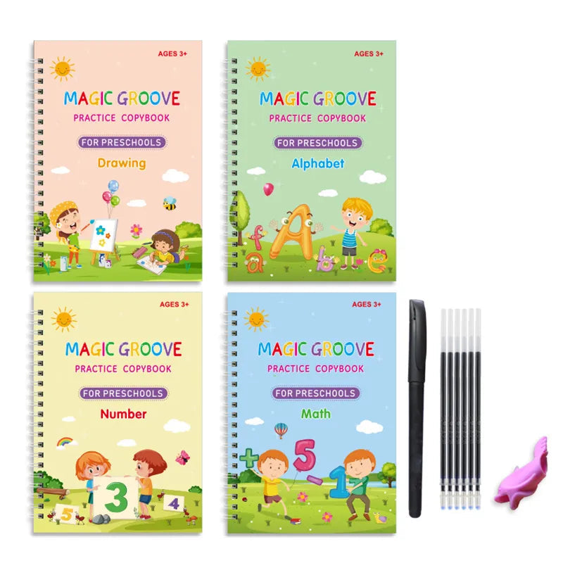 Reusable Magic Copybook Drawing Toy for Children, Montessori Pen Control Training, Writing Sticker Learning, Educational Kids' Toy