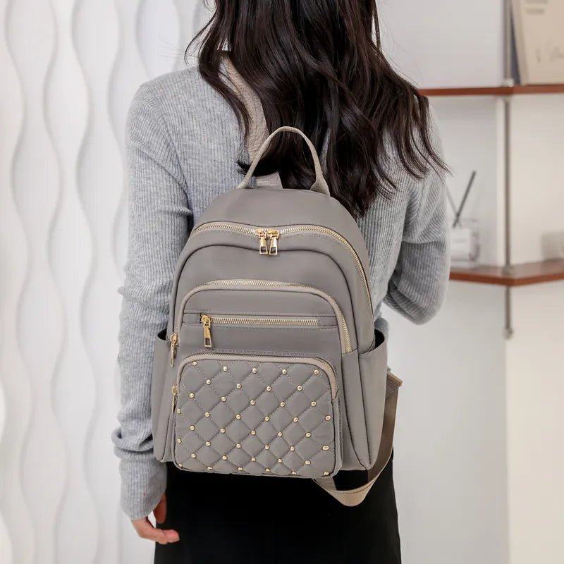 Fashion Backpack Women High Quality Nylon Backpacks - Female Big Travel Back Pack Large School Bags for Teenage Girls Shoulder Bag