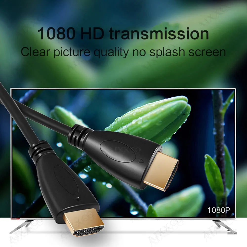 AIXXCO 0.5M 1.5M 1M 2M 3M 5M 10M 15M Gold Plated HDMI-compatible Cable 1.4 1080p 3D video cables for HDTV Splitter Switcher