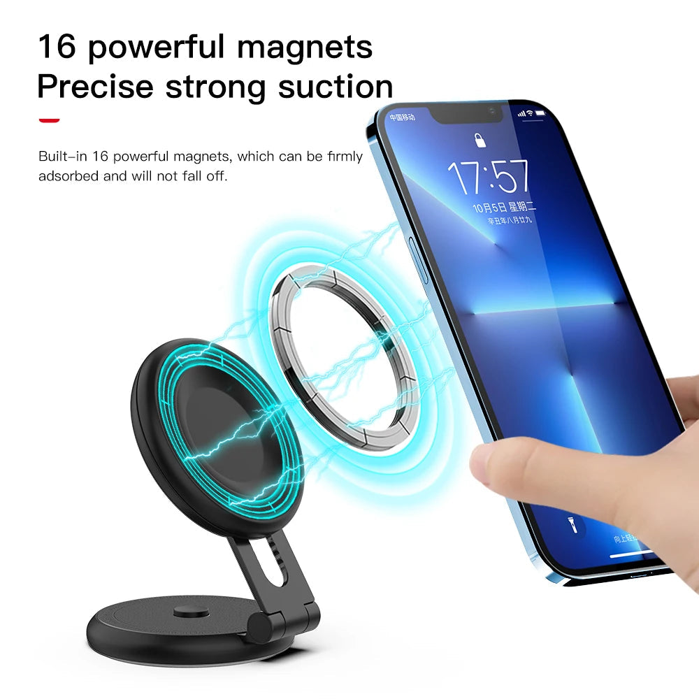 YZ Hidden Magnetic Car Phone Holder For Tesla Model Y 3 Wireless Charger 360 Rotation Car Mobile Phone Stand Support For iPhone