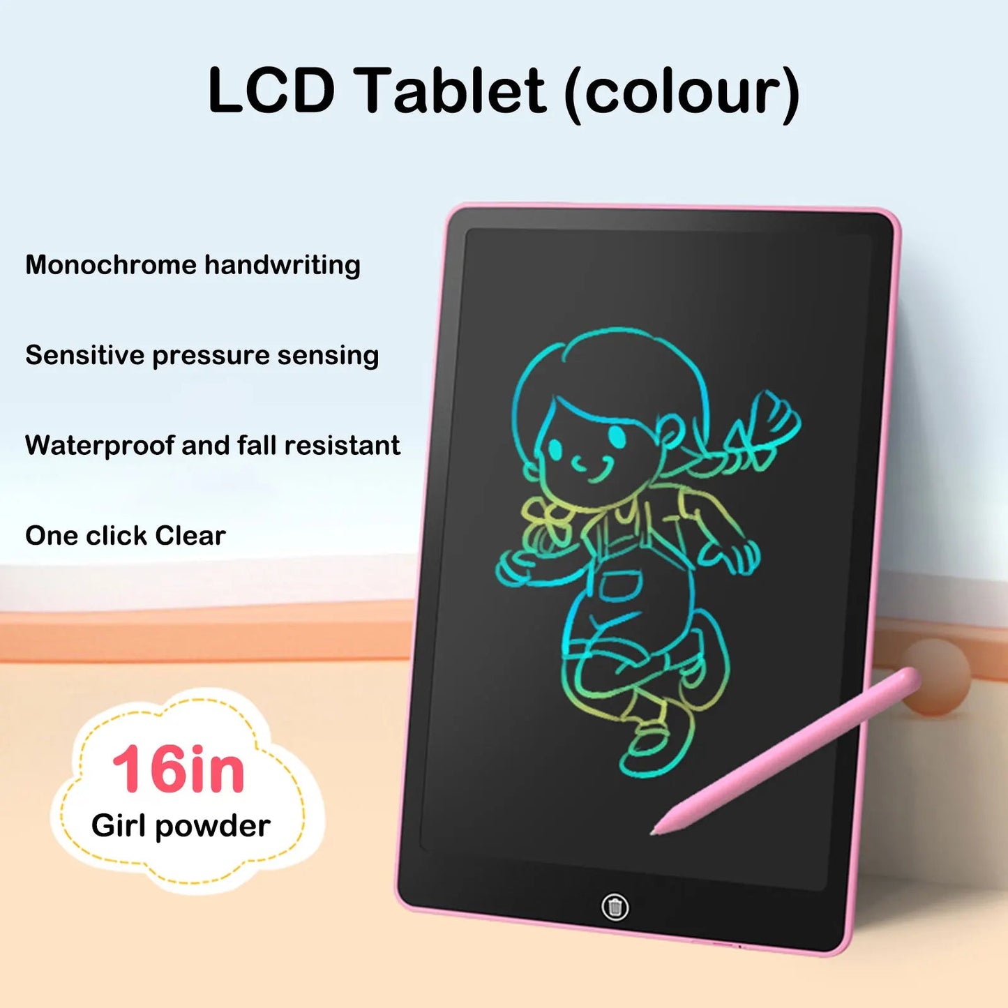 8.5/10/12/16 in LCD Drawing Tablet For Children's Toys Painting Tools Electronics Writing Board Boy Kids Educational Toys Gifts