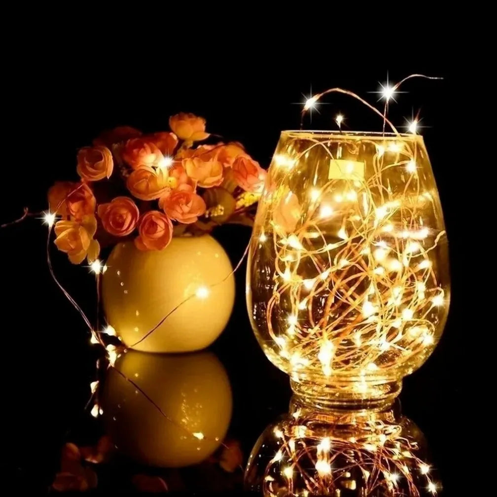 5M LED String Lights Waterproof Led Copper Wire Fairy Lights Battery Operated DIY Wedding Party & Decoration Garland