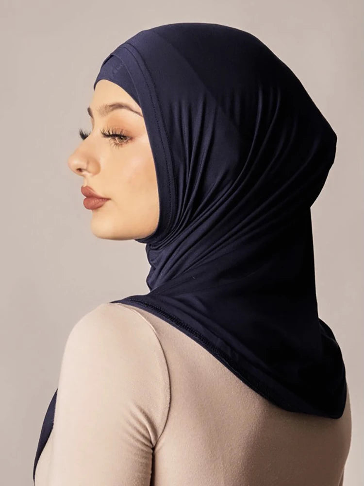 Black Hijab, Abaya, Women's Hijabs, Jersey Hijab Scarf, Dress, Turbans, Instant Turban Head Wrap