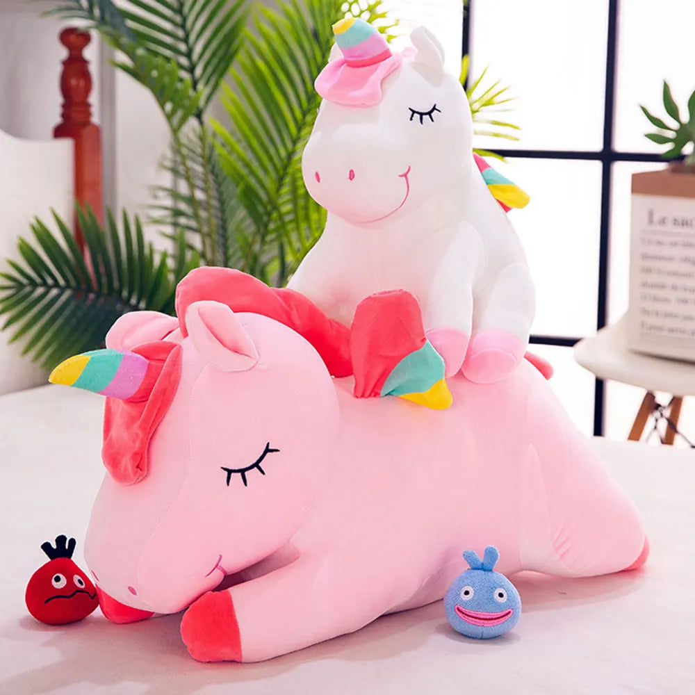 Kawaii Horse Plush 30/40cm Soft Stuffed Huggable Dolls Animal Acompany Toys Children Girl Birthday Gifts