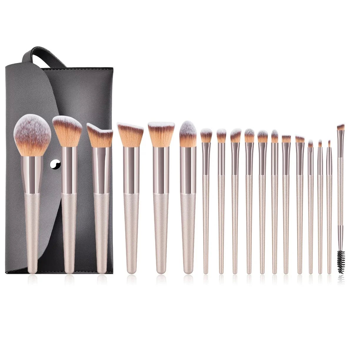 Hot Champagne Makeup Brushes Set for Women Cosmetic Foundation Powder Blush Eyeshadow Kabuki Blending Make Up Brush Beauty Tools - Etawia Products