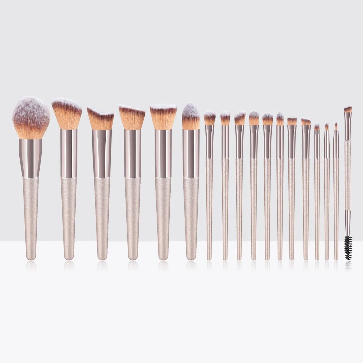 Hot Champagne Makeup Brushes Set for Women Cosmetic Foundation Powder Blush Eyeshadow Kabuki Blending Make Up Brush Beauty Tools - Etawia Products