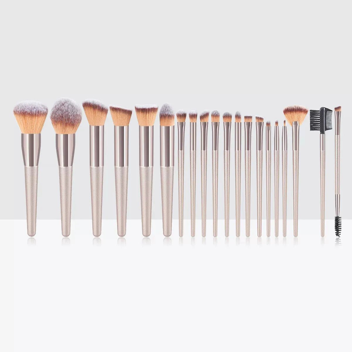 Hot Champagne Makeup Brushes Set for Women Cosmetic Foundation Powder Blush Eyeshadow Kabuki Blending Make Up Brush Beauty Tools - Etawia Products