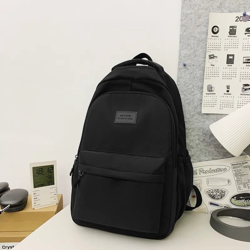 JOYPESSIE Waterproof Teenage Bookbag Nylon Rucksack Fashion Girl Backpack Women Shoulder Bag High School Schoolbag Black Mochila - Etawia Products